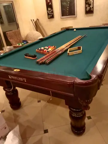 9 feet knight shot Victoria Marbal slate top,Pocket drop Billiards table is for sale