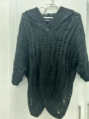Bench navy blue oversized hoody/cardigan XS