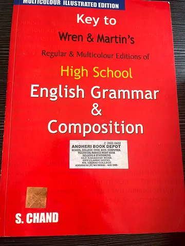 Key to Wren and Martins Regular and Multicolour Editions of High school English Grammer composition