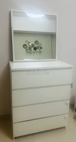 King Size Bedroom Set with Side Tables  Mirror