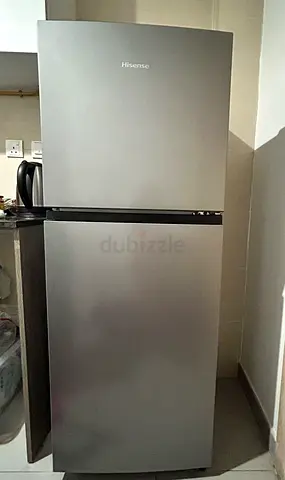 Hisense Silver Double-Door Fridge (Top Freezer) - Good Condition