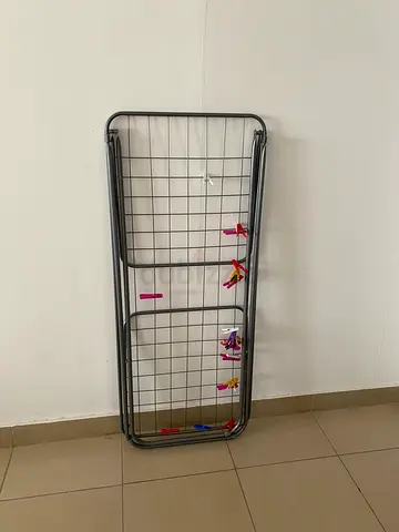 Foldable Metal Laundry Drying Rack - Compact and Portable
