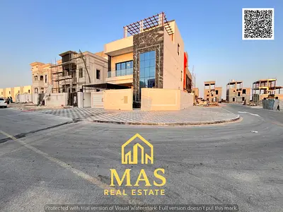 🏡 Luxury Corner Villa for Sale in Al Helio 2 – Ajman | Stone Facade | Prime Location