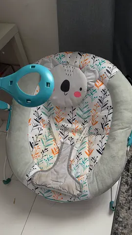 Lightweight Baby Bouncer Seat with Soft Cushion and Koala Headrest