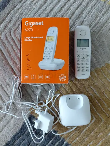 Gigaset A270 Cordless Landline Phone with Base and Charger - Good Condition