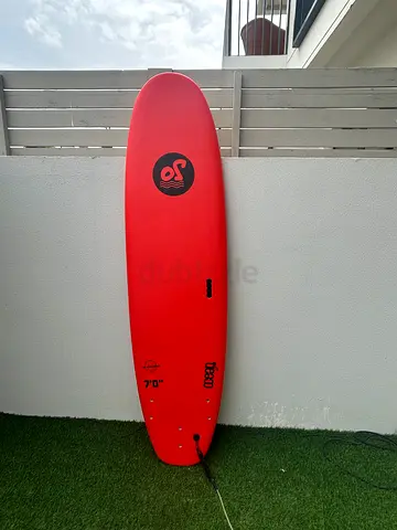 Red 70 Foam Surfboard / Soft Top - Good Condition