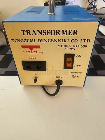 Toyozumi 600VA Step Down Transformer 220V to 100V