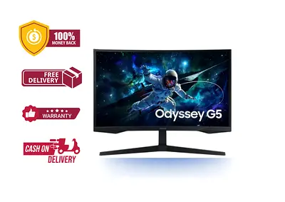Samsung 27 inches G55C Odyssey G5 QHD 165HZ Curved Gaming Monitor LS27CG552 - Free Delivery All UAE