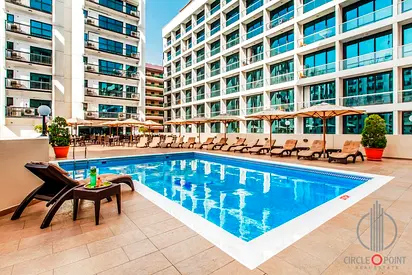 Fully Furnished | Dewa Free Studio | Balcony | 5-Star Amenities | 4-Cheques