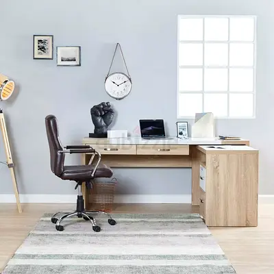 Corner Office Desk With Generous Storage