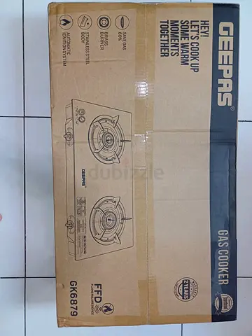 Geepas 2-Burner Stainless Steel Gas Cooker (Boxed, New)