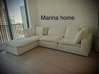 As perfect condition marina home white cloud sofa