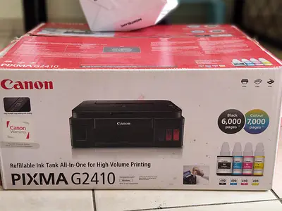 Canon printer Refillable Ink tank All in one PIXMA G2410 Used