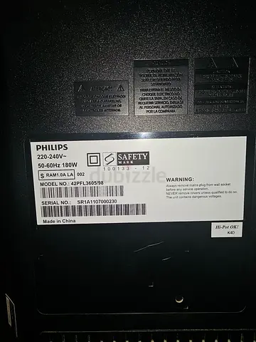 Philips 42 LCD/LED TV (Model 42PFL3605/98)