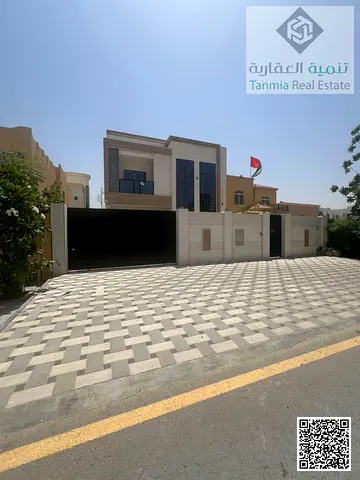 فيلا جديدة أول ساكن للبيع المويهات 1 عجمان | 5 غرف ماستر | 4500 قدم | شامل الكهرباء والماء | قريب نستو وSMZ | 2,750,000 درهم