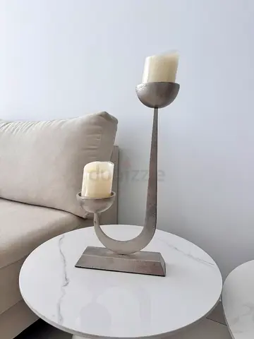 Metal Double Candle Holder / Decorative Candle Stand