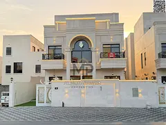 Luxury classic villa for sale in Al Zahia – Ajman | Ground + First + Roof | 6 Master Bedrooms | In