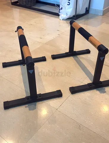 Pair of Push-Up Bars / Parallette Bars for Calisthenics - Sturdy Wooden Grip