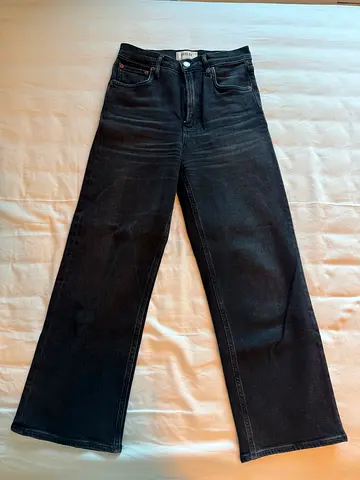 Agolde Ren - Black straight-leg jeans, gently used