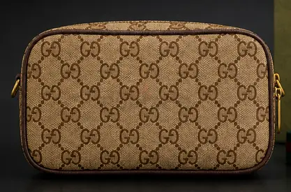 Pre-owned Gucci Monogram Canvas Clutch / Crossbody Pouch
