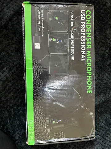 USB Condenser Microphone Kit with Stand and Pop Filter - New/Unused