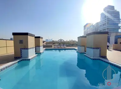Offer Price Studio with All Bills Included + Balcony + Parking + GYM/Pool