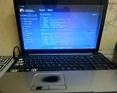 Used Toshiba Satellite Laptop - Intel Core i3, 4GB RAM, 320GB HDD(Used)