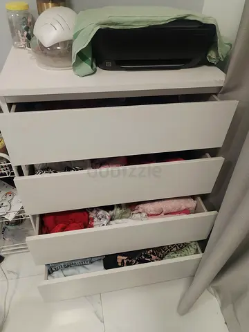 IKEA White 4-Drawer Chest of Drawers - Good Condition