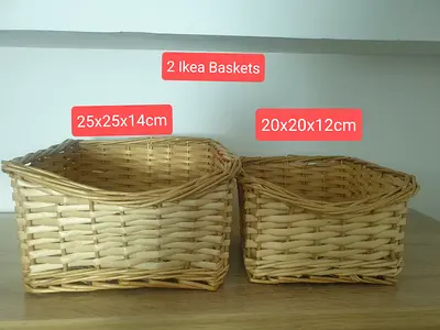 IKEA PINE BASKET SET