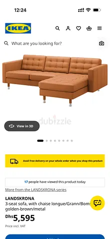 Ikea leather sofa