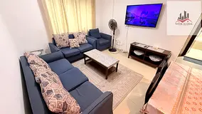 Sharjah, Al Khan, behind Afamia One bedroom, living room, kitchen, and bathroom. Price includes inte