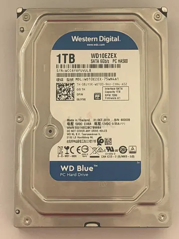 WD Blue 1TB HDD (WD10EZEX) – SATA 6Gb/s