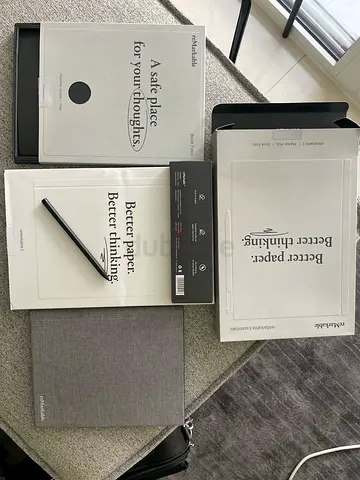reMarkable 2 tablet with Marker Plus and Book Folio - Like New