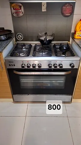 Used 5-Burner Gas Oven Cooker - Good Working Condition