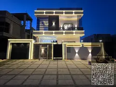 Luxury villa for sale in Al-Haliyo, opposite Al-Zahia Mall, with super deluxe finishing, including r