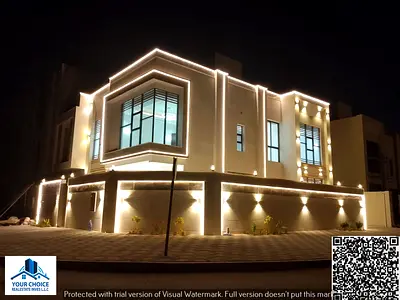 Luxury villa for sale in Al Helio 2 – Ajman, featuring a modern design and high-end finishes, strategically located near Sheikh Mohammed Bin Zayed Roa