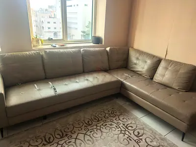 06 seater L shape sofa