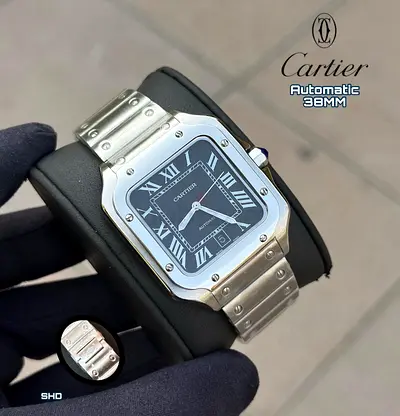 Cartier santos mens automatic watch