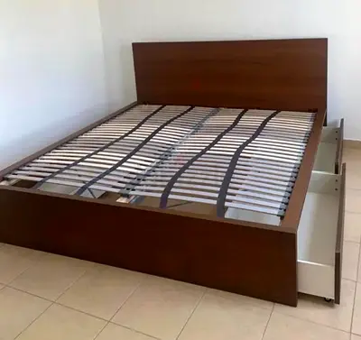 Ikea King size bed with mattress available in perfect condition