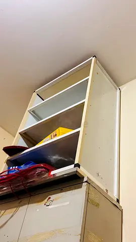 Used White Aluminum Bookcase / Open Shelving Unit (Urgent sale)