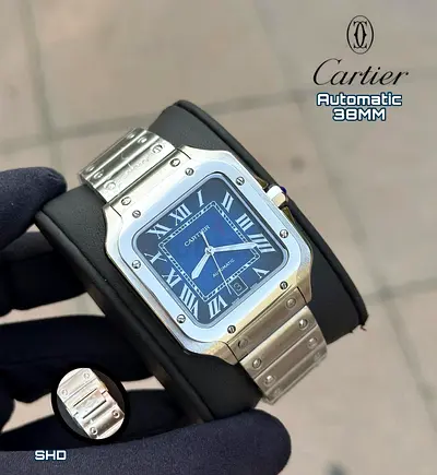 Cartier santos mens automatic watch