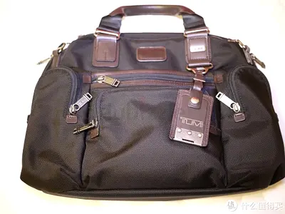 Tumi Alpha Bravo Brooks Slim Briefcase / Laptop Bag - Black Nylon