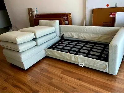 Like A New Condition High Quality ikea vimle L shape sofa bed with mattress