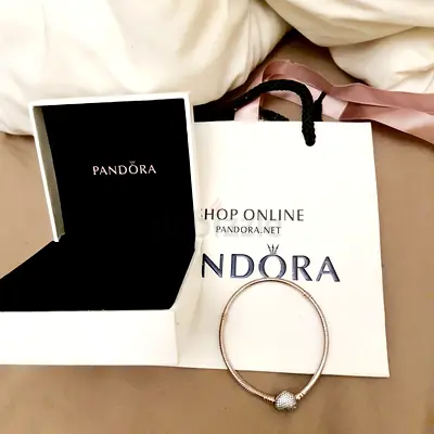 Authentic Pandora Snake Chain Bracelet with Box and Bag. New. Never Worn. AED 590 Only.