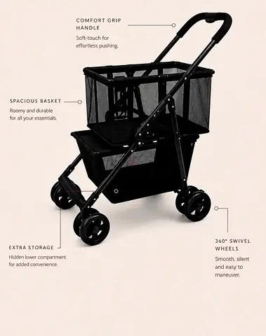 Foldable Shopping Trolley Cart