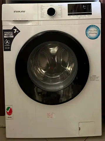 Nikai 7 kg Front Load Washing Machine, 1000 RPM - WMV701FN9 (White) - Good Condition