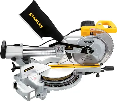 Stanley Sliding Mitre Saw, 1800 W, 10, 4,800 RPM, Yellow/Black - Sm18-B5 New
