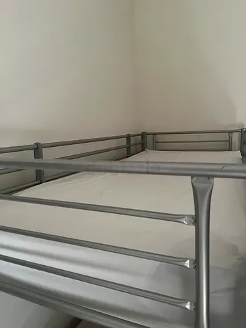Metal bunk beds, with mattresses, good condition
