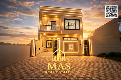 🏡 فيلا للبيع في موقع مميز بالقرب من الحليو 2 – عجمان | 5 غرف نوم + رووف | تصميم عصري