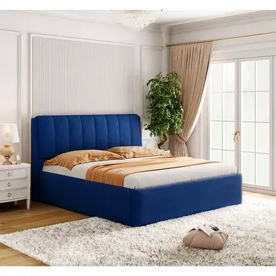 Premium Velvet Bed For Sale - Brand New King Size - Fully Custom Made - UAE Sharjah Manufactured